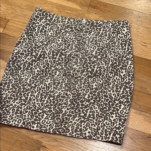 Free People Black and Cream Mini Skirt